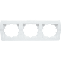 РАМКА DERIY 3-АЯ ГОРИЗОНТАЛЬНАЯ БЕЛЫЙ